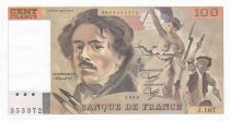 France 100 Francs Delacroix - 1986 Serial J.107