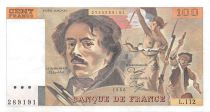 France 100 Francs Delacroix - 1986 Série L.112 - SUP