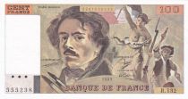 France 100 Francs Delacroix - 1989 - Serial R.132