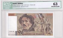 France 100 Francs Delacroix - 1989 Serial Y.155 - ICG 63 UNC