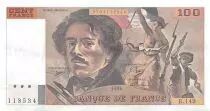 France 100 Francs Delacroix - 1990 Serial B.149 - XF