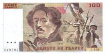 France 100 Francs Delacroix - 1990 TTB Hachuré