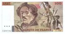 France 100 Francs Delacroix - 1990 VF