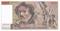 France 100 Francs Delacroix - 1991 - Serial D.180