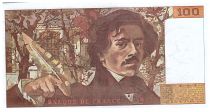 France 100 Francs Delacroix - 1991 - Serial Q.170 - large watermark - Fay.69bis.031a