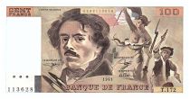 France 100 Francs Delacroix - 1991 - Serial T.172 - Little watermark - Fay.69bis.03a4