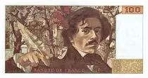 France 100 Francs Delacroix - 1991 - Serial T.172 - Little watermark - Fay.69bis.03a4