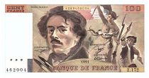 France 100 Francs Delacroix - 1991 - Serial Z.172 - Fay.69bis.03a4