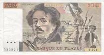 France 100 Francs Delacroix - 1991 Serial F.171 - Small watermark - F+