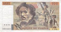 France 100 Francs Delacroix - 1991 Série P.204 - TB+