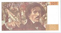 France 100 Francs Delacroix - 1991 Série S.171 - Grand filigrane