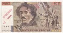 France 100 Francs Delacroix - 1991 Spécimen 0.000