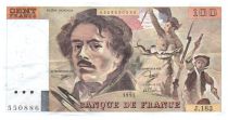France 100 Francs Delacroix - 1991 TTB Hachuré