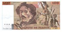 France 100 Francs Delacroix - 1994 TTB Hachuré