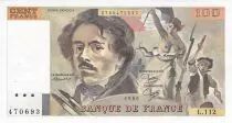 France 100 Francs Delacroix - années 1978 à 1995 - TTB+