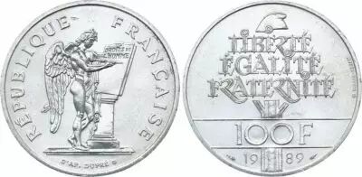 France 100 Francs Droits de l�Homme - 1989