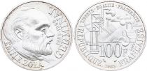 France 100 Francs Emile Zola - Germinal 1985 Silver
