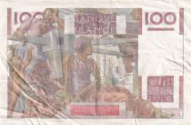 France 100 Francs Farmer - 04-09-1952 - Serial W.478 - VF