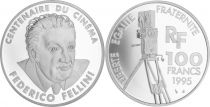 France 100 Francs Fellini - 100 years of Cinema - 1995 Proof
