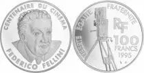 France 100 Francs Fellini - 100 years of Cinema - 1995 Proof