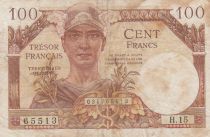 France 100 Francs French Treasury - 1947 - Serial H.15