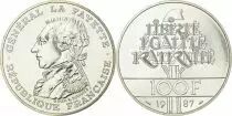 France 100 Francs General La Fayette - 1987 - Silver - from UNC set