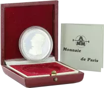 France 100 Francs General La Fayette - 1987 - Silver - With box and certificate - Proof