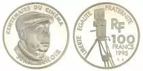France 100 Francs Jean Renoir - 100 years of Cinema - 1995 Proof