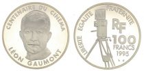 France 100 Francs Leon Gaumont - 100 years of Cinema - 1995 Proof