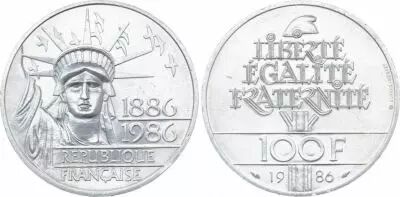 France 100 Francs Libert� - 1986