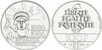 France 100 Francs Liberty - 1986 Silver Piefort 30g