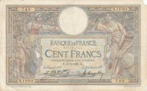 France 100 Francs LOM - Grands cartouches - 17-08-1925 - Série B.12701