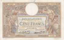 France 100 Francs LOM - Grands cartouches - 31-07-1930 - Série L.25989