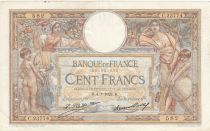 France 100 Francs LOM - large cartridges - 04-01-1929 - Serial C.23774