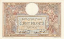 France 100 Francs LOM - large cartridges - 09-06-1932 - Serial H.35535