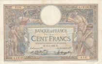 France 100 Francs LOM - large cartridges - 10-05-1926 - Serial Q.14196