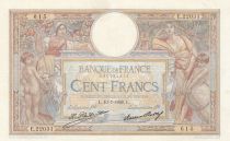 France 100 Francs LOM - large cartridges - 10-07-1928 - Serial E.22031