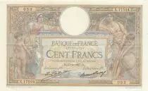 France 100 Francs LOM - large cartridges - 13-04-1927 - Serial X.17524