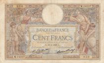 France 100 Francs LOM - large cartridges - 16-02-1929 - Serial M.24227