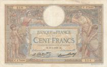 France 100 Francs LOM - large cartridges - 18-05-1927 - Serial C.17880