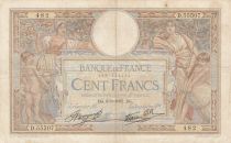 France 100 Francs Luc Olivier Merson - 09-09-1937 - Serial D.55507