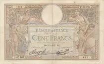 France 100 Francs Luc Olivier Merson - 09-09-1937 - Serial D.55507