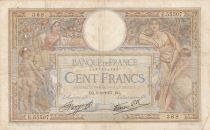 France 100 Francs Luc Olivier Merson - 09-09-1937 - Serial E.55507