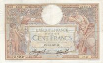 France 100 Francs Luc Olivier Merson - 09-09-1937 - Série O.55547 - F.25.1
