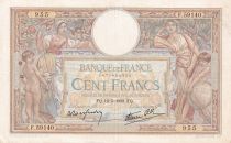 France 100 Francs Luc Olivier Merson - 12-05-1938 - Serial F.59140