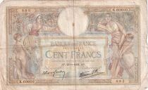 France 100 Francs Luc Olivier Merson - 22-09-1938 - Serial K.60603