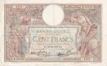 France 100 Francs Luc Olivier Merson - 23-12-1937 - Serial B.56509