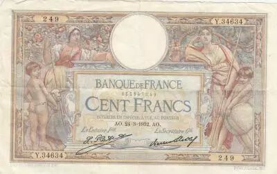 France 100 Francs Luc Olivier Merson - 24-03-1932 -  S�rie Y.34634