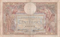 France 100 Francs Luc Olivier Merson - Grands Cartouches - 23-12-1937 - Série L.56393 - TB