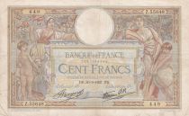 France 100 Francs Luc Olivier Merson - Modifié - 30-09-1937 Série Z.55648